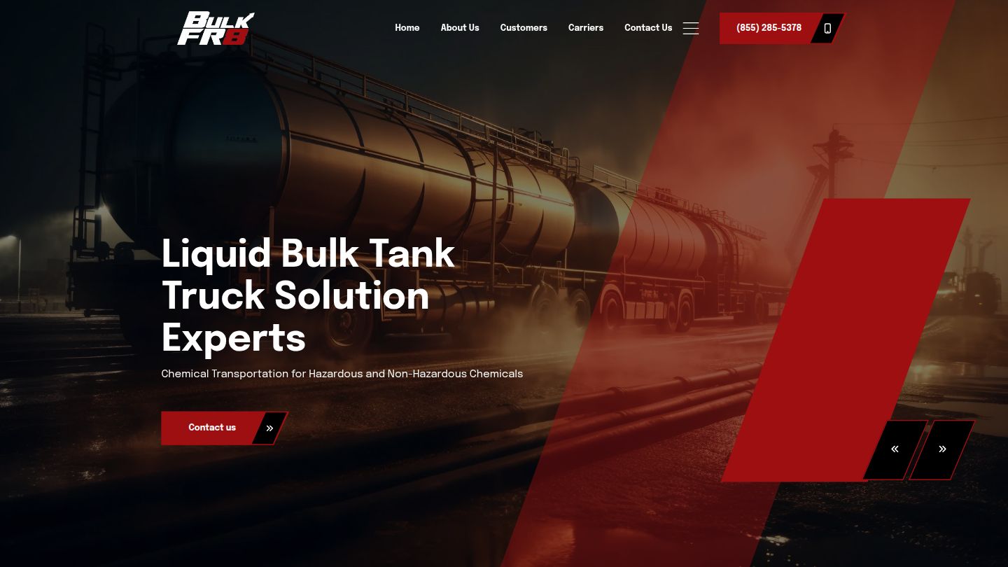 Bulk FR8 - Transportation & Logistics website by Dynamic Web Partners